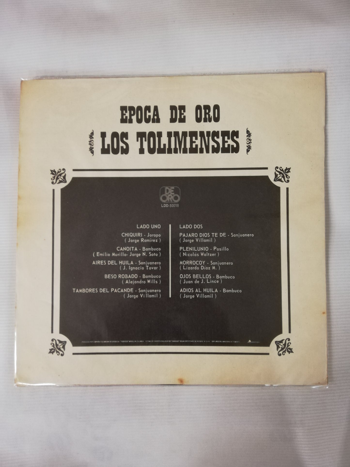 LP LOS TOLIMENSES - EPOCA DE ORO