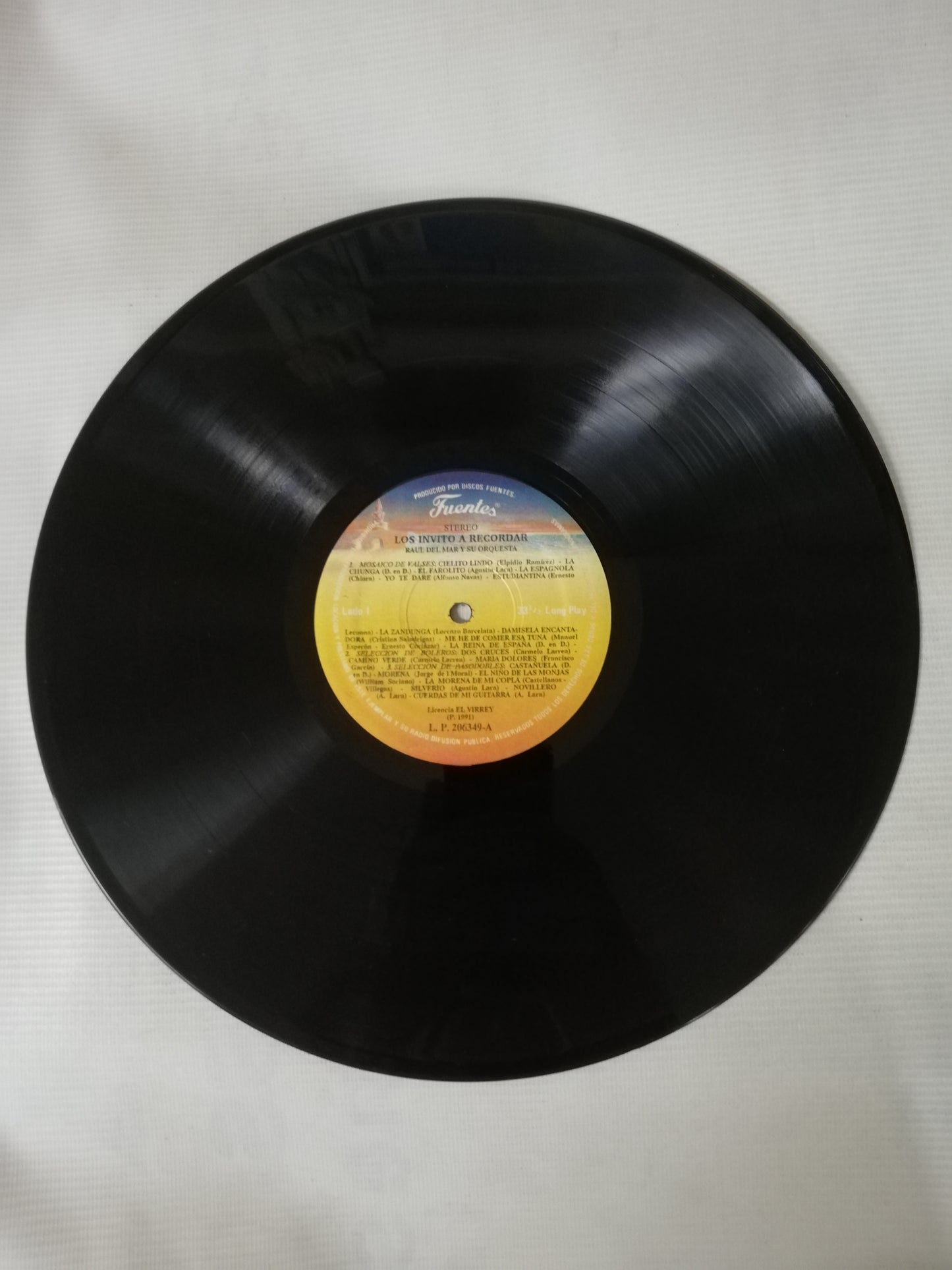 LP RAUL DEL MAR Y SU ORQUESTA - LOS INVITO A RECORDAR