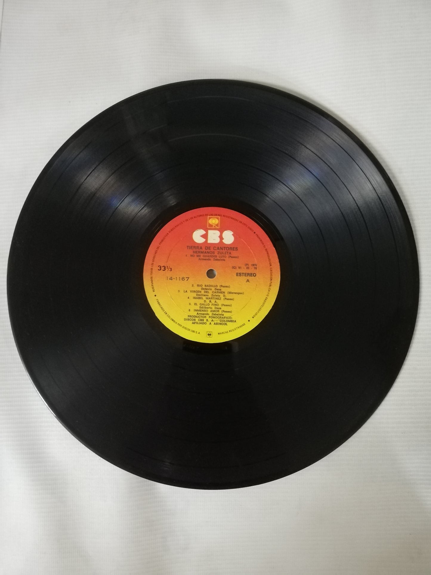 LP HERMANOS ZULETA - TIERRA DE CANTORES