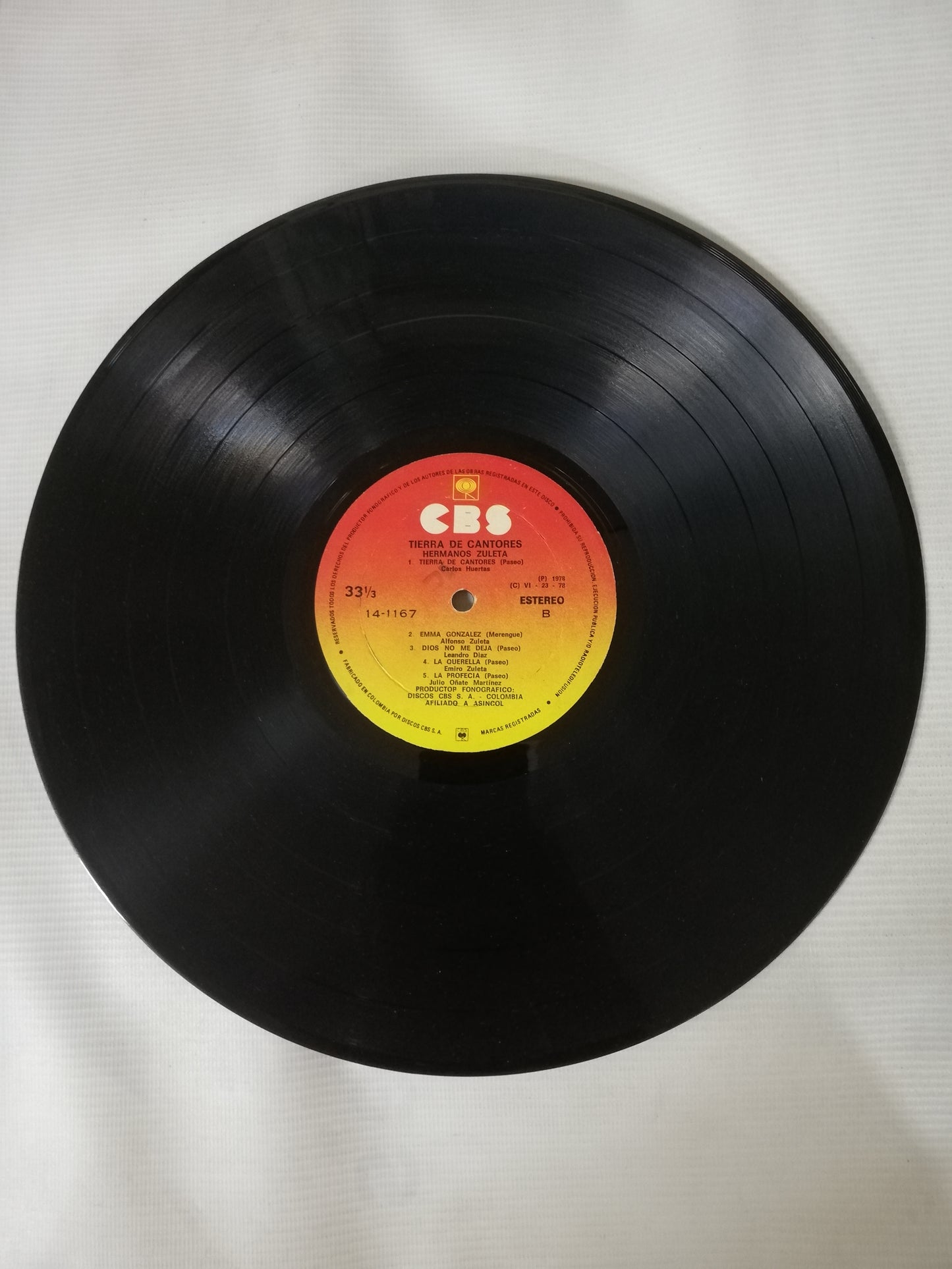 LP HERMANOS ZULETA - TIERRA DE CANTORES