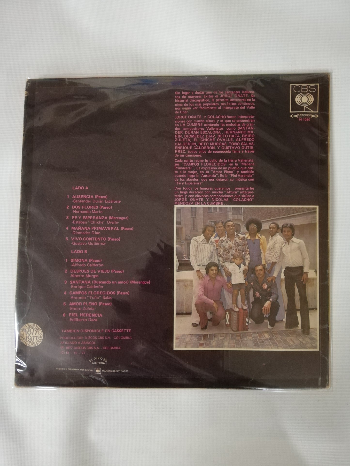 LP JORGE OÑATE Y COLACHO MENDOZA - EN LA CUMBRE!