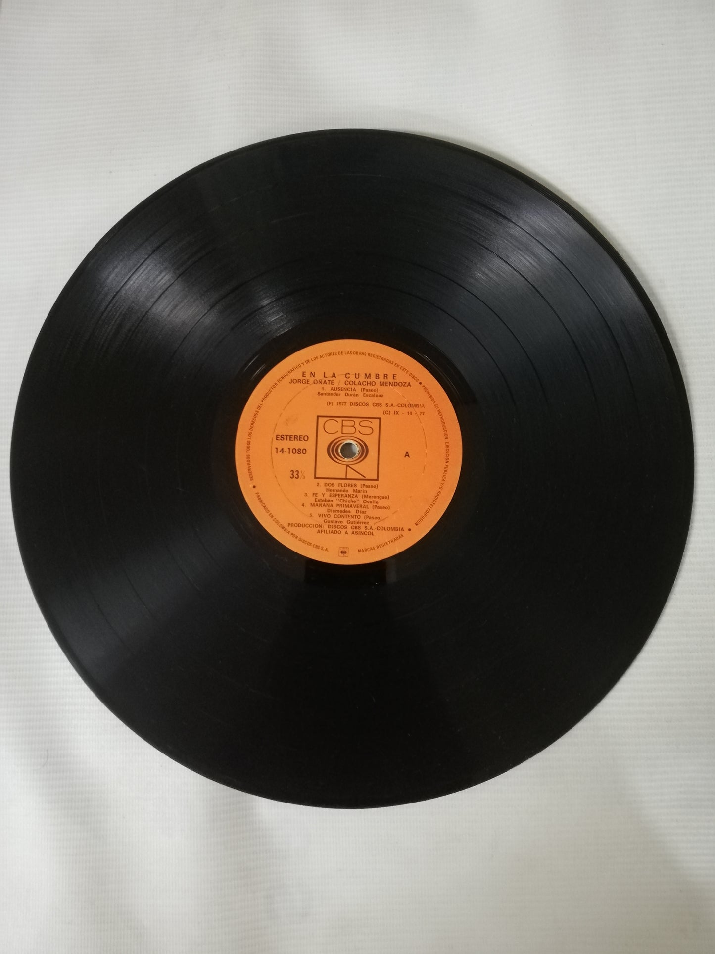 LP JORGE OÑATE Y COLACHO MENDOZA - EN LA CUMBRE!