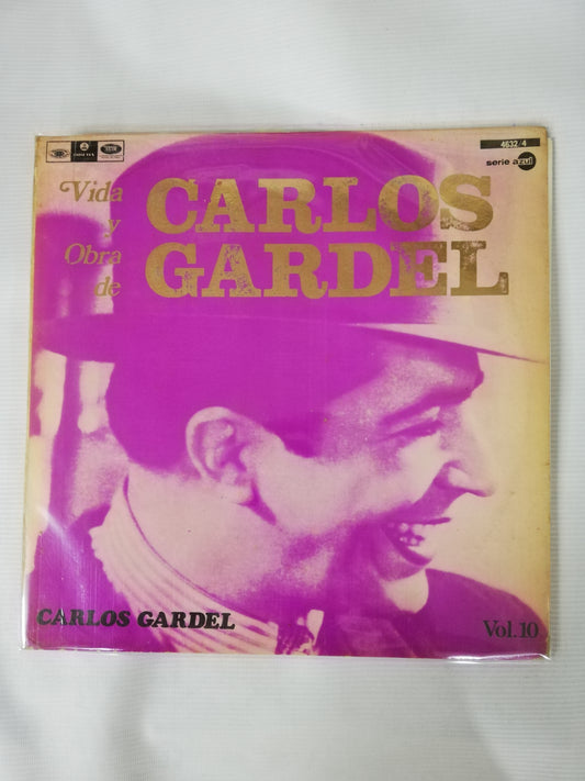 LP CARLOS GARDEL - VIDA Y OBRA DE CARLOS GARDEL VOL. 10