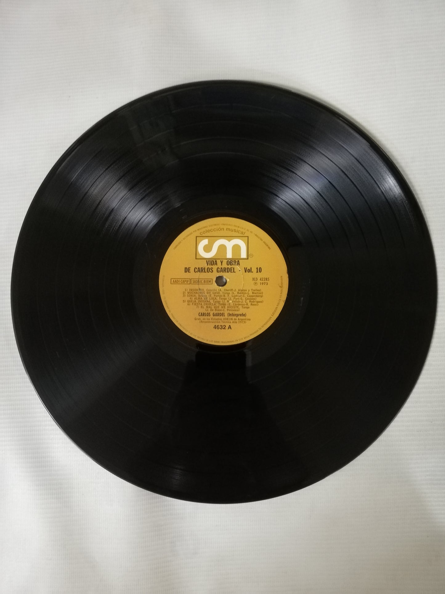 LP CARLOS GARDEL - VIDA Y OBRA DE CARLOS GARDEL VOL. 10