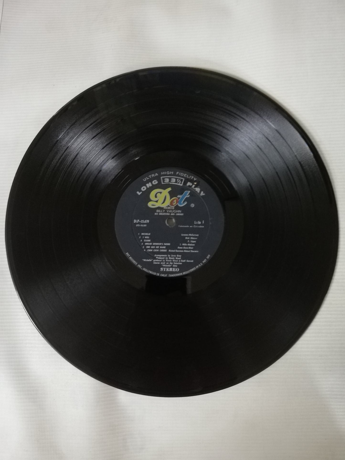 LP BILLY VAUGHN HIS ORCHESTRA AND CHORUS - MICHELLE