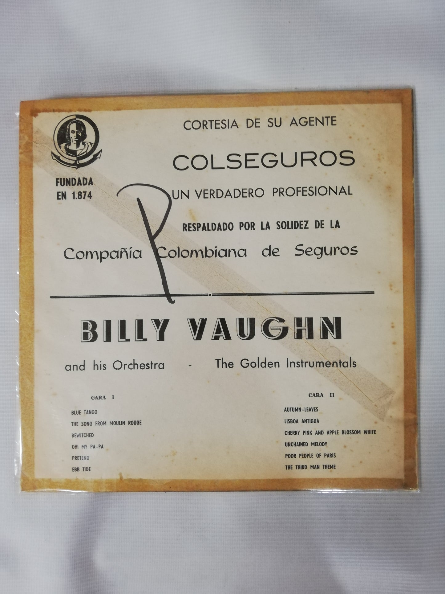 LP BILLY VAUGHN AND HIS ORCHESTRA - THE GOLDEN INSTRUMENTALS