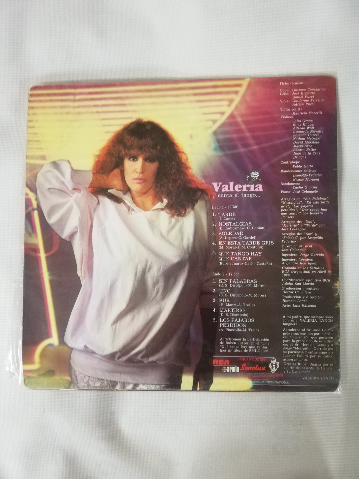 LP VALERIA LYNCH - VALERIA CANTA EL TANGO...
