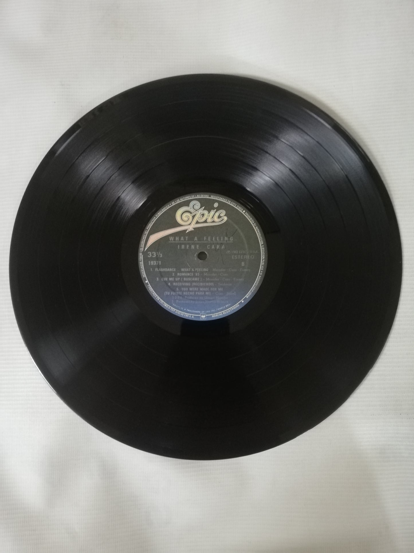 LP IRENE CARA - WHAT A FEELIN´