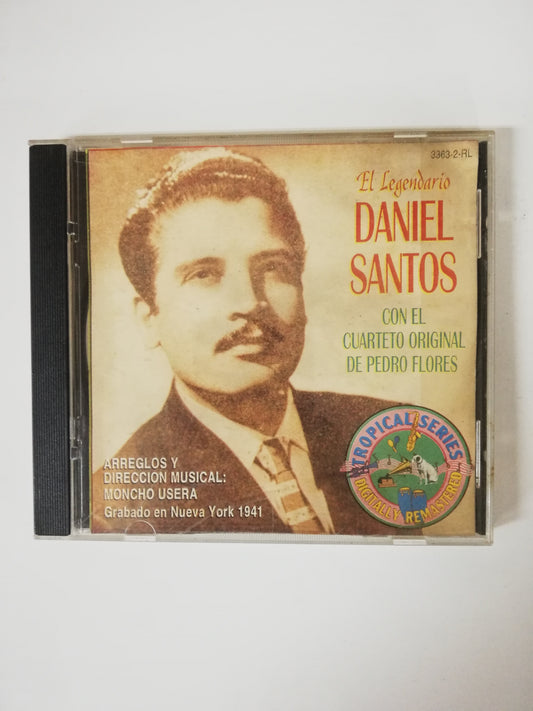 CD DANIEL SANTOS CON EL CUARTETO ORIGINAL DE PEDRO FLORES - EL LEGENDARIO DANIEL SANTOS