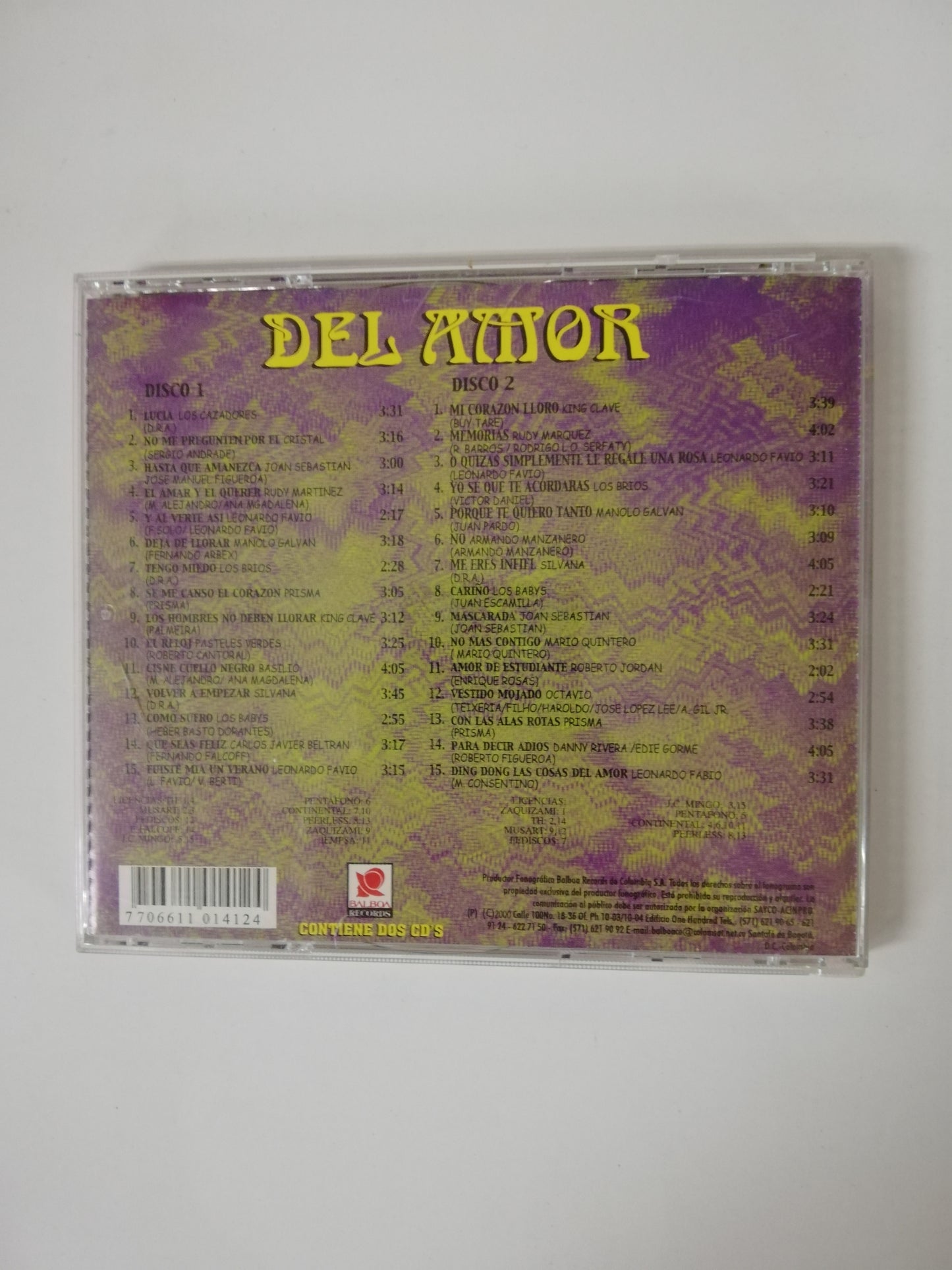 CD COLECCIÓN 30 SUPER EXITOS DEL AMOR - EDICIÓN LIMITADA - CD X 2