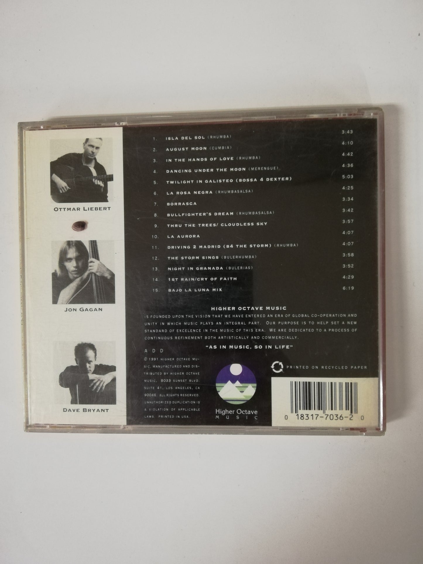 CD OTTMAR LIEBERT + LUNA NEGRA - BORRASCA