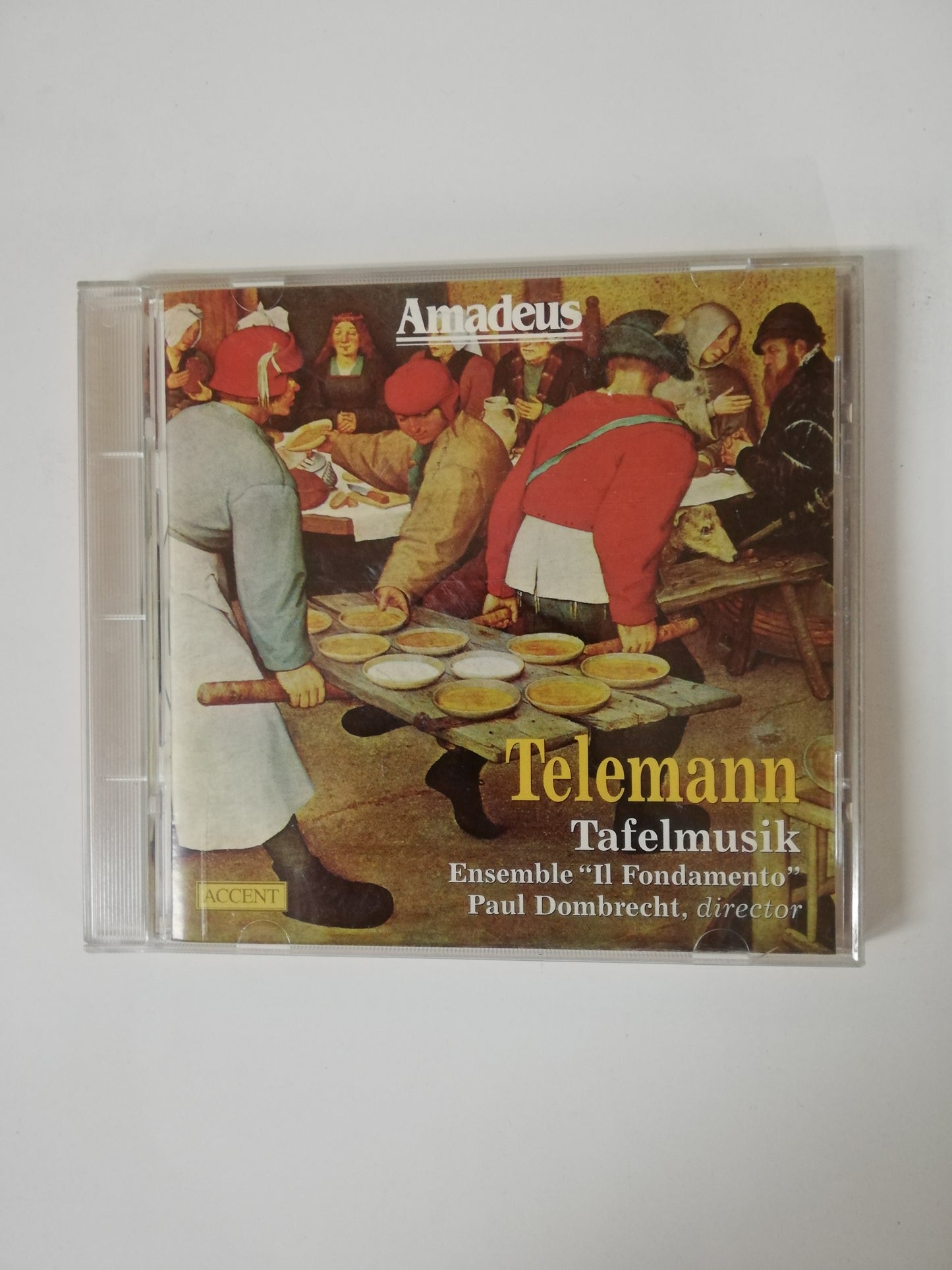 CD TELEMANN - TAFELMUSIK - ENSEMBLE "II FONDAMENTO" PAUL DOMBREECHT: DIRECTOR