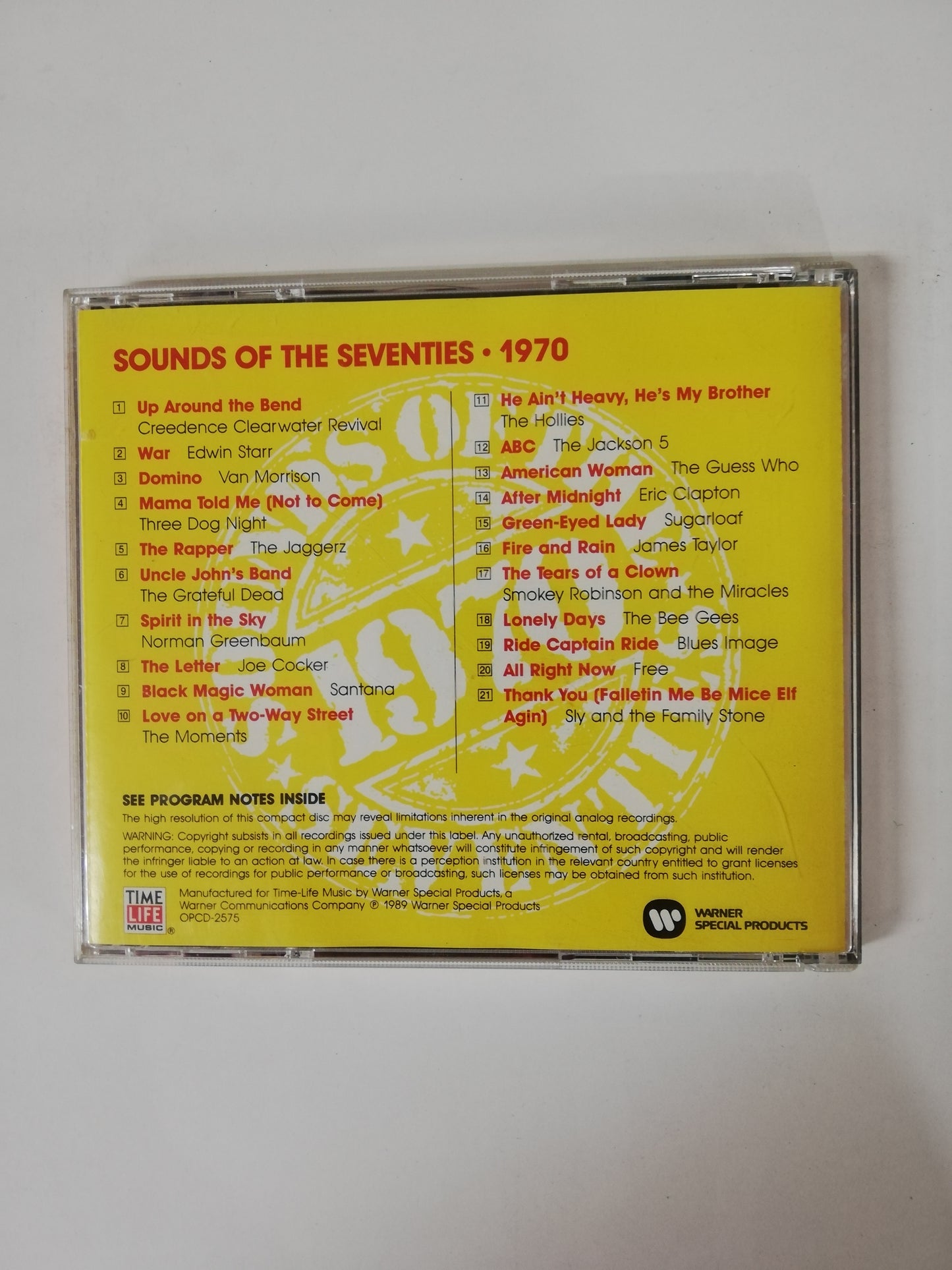 CD SOUNDS OF THE SEVENTIES - ROCK COMPILATION 1970