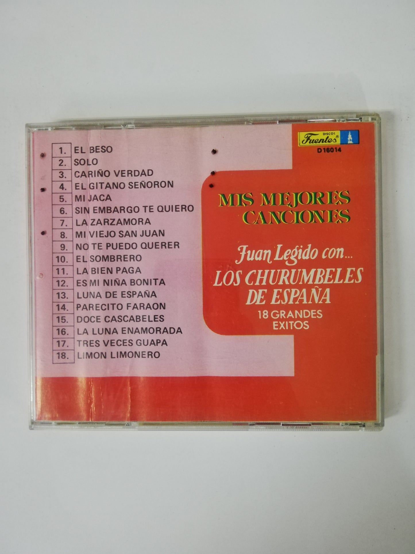 CD JUAN LEGIDO CON LOS CHURUMBELES DE ESPAÑA - MIS MEJORES CANCIONES - 18 GRANDES EXITOS