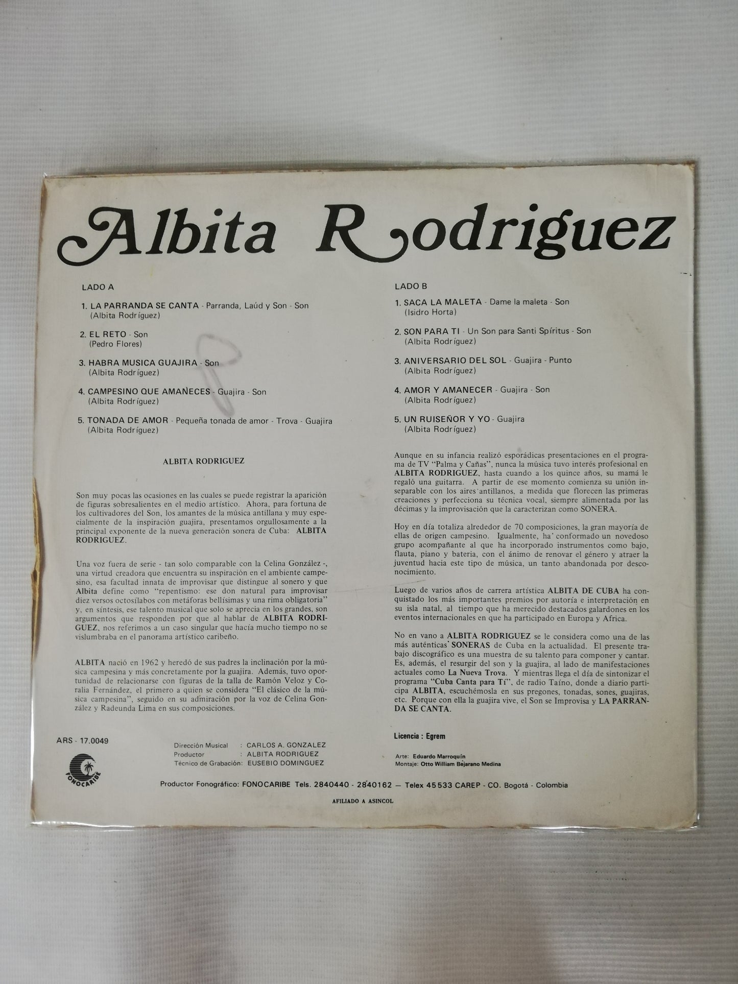 LP ALBITA DE CUBA - LA PARRANDA SE CANTA