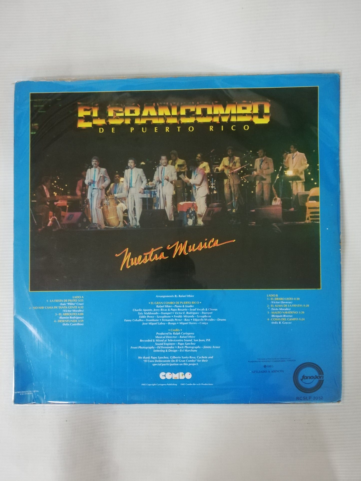 LP EL GRAN COMBO DE PUERTO RICO - NUESTRA MÚSICA