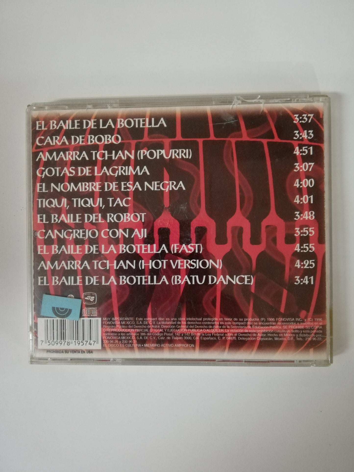 CD JOE LUCIANO - EL BAILE DE LA BOTELLA