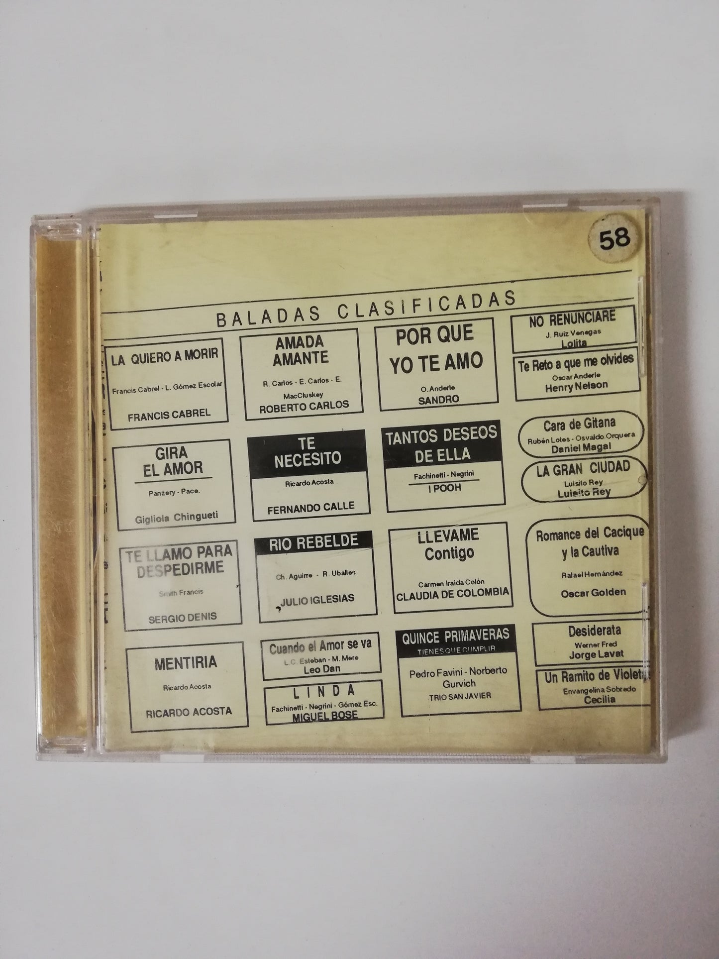 CD BALADAS CLASIFICADAS - VARIOS INTÉRPRETES