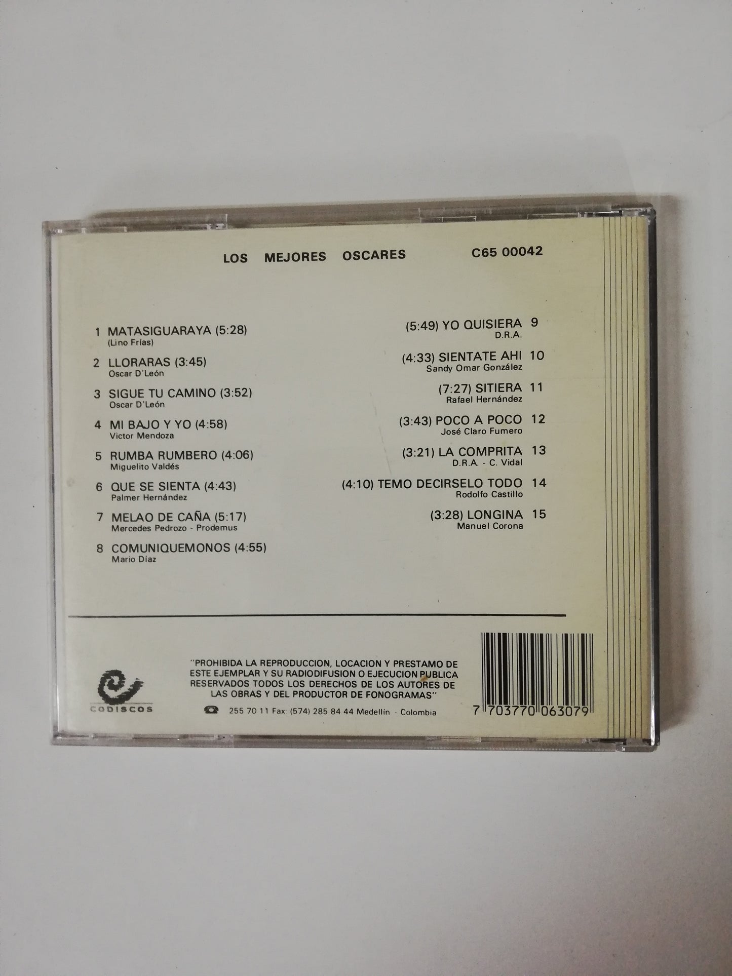 CD OSCAR DE LEÓN - LOS MEJORES OSCARES