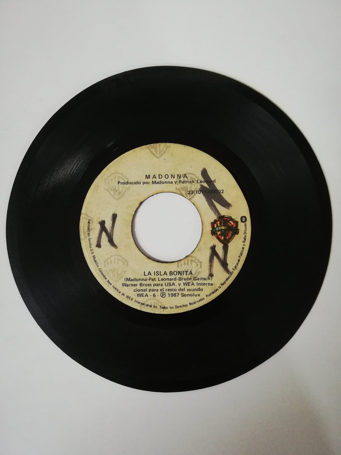 VINILO MADONNA - LA ISLA BONITA / WHITE HEAT ( CALOR BLANCO)