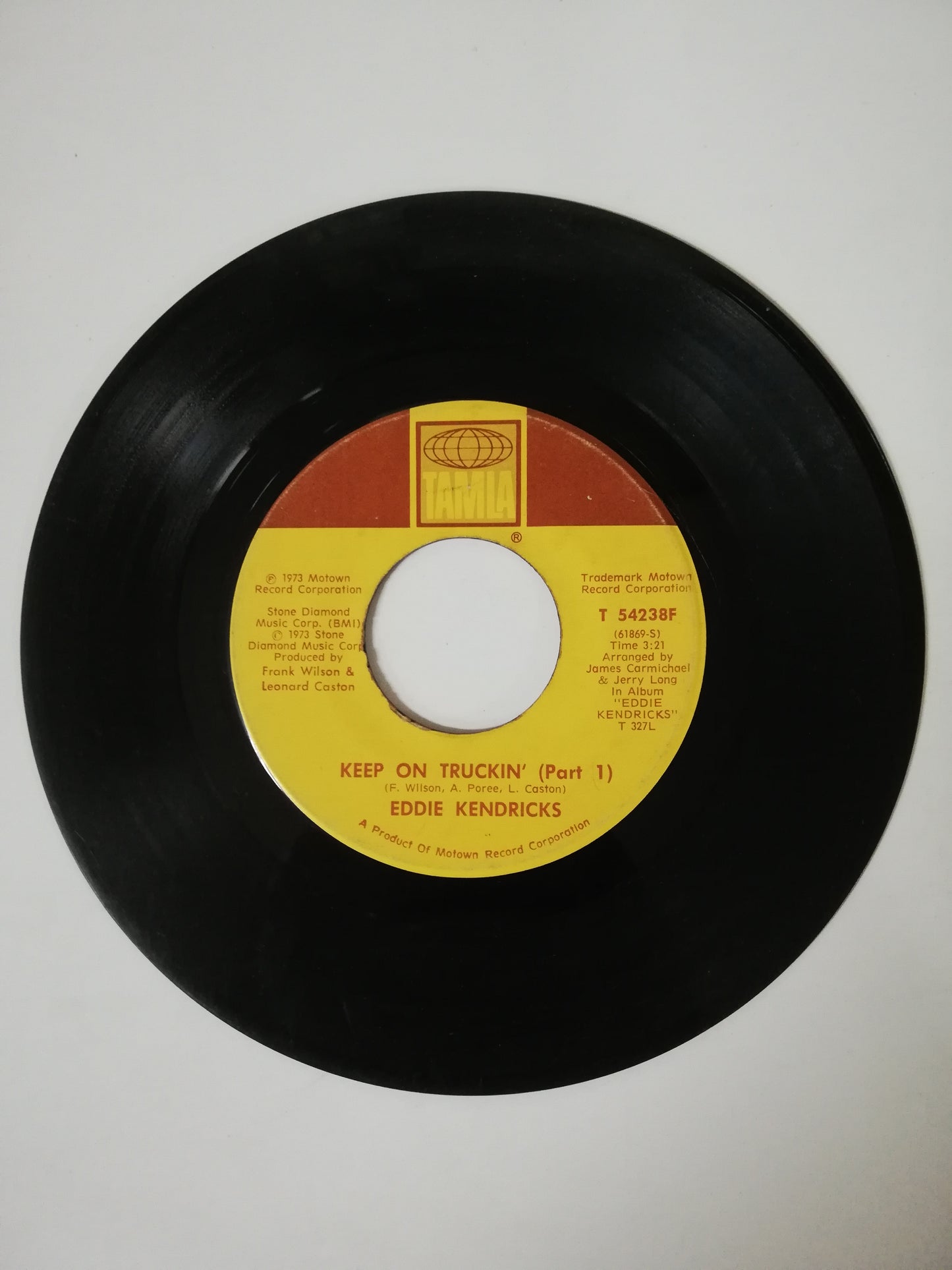 VINILO EDDIE KENDRICKS - KEEP ON TRUCKIN´ (PART I) / KEEP ON TRUCKIN´ (PART II)