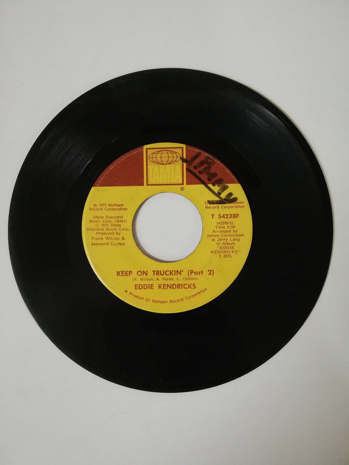 VINILO EDDIE KENDRICKS - KEEP ON TRUCKIN´ (PART I) / KEEP ON TRUCKIN´ (PART II)