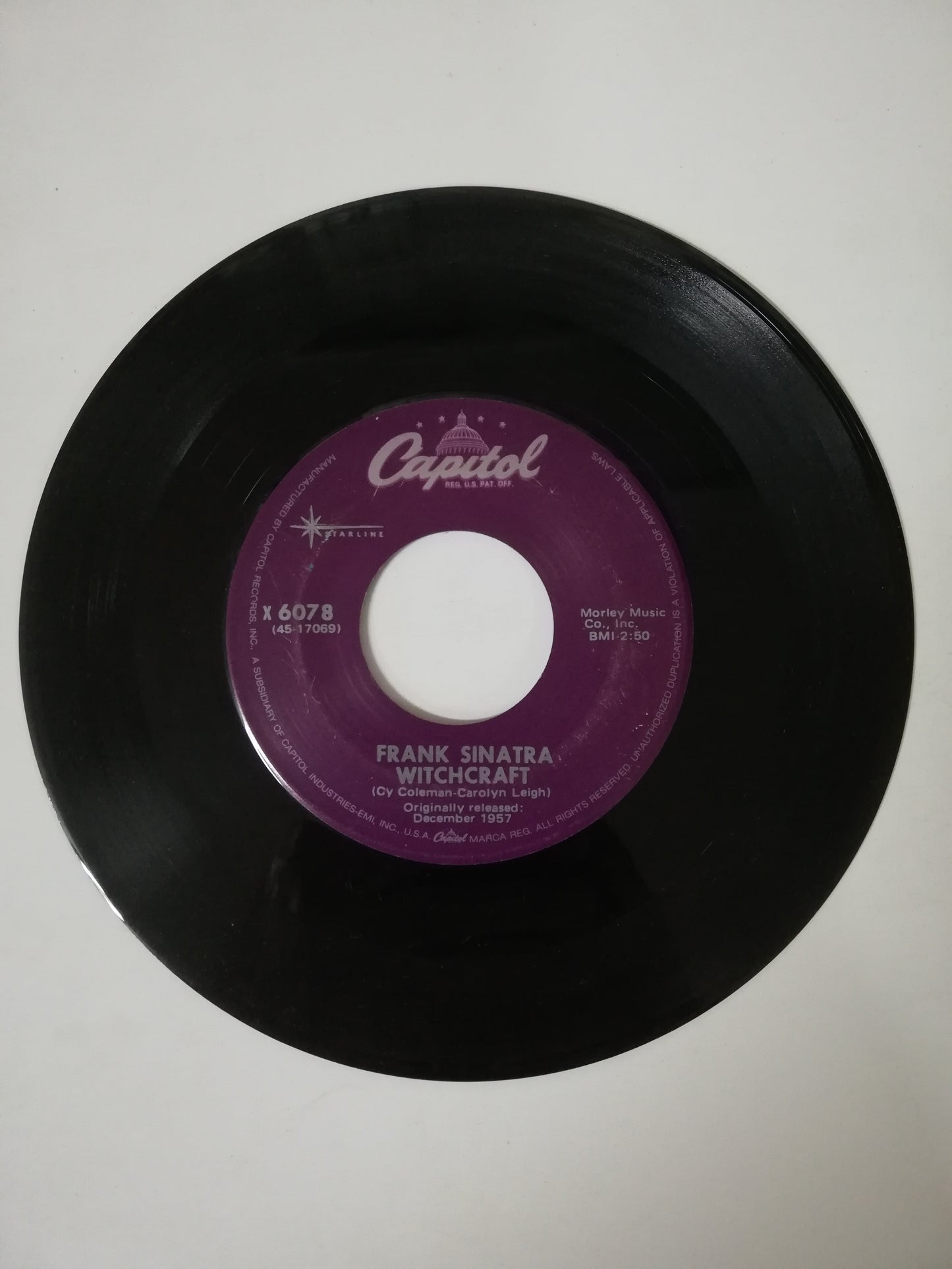 VINILO FRANK SINATRA - CHICAGO / WITCHCRAFT