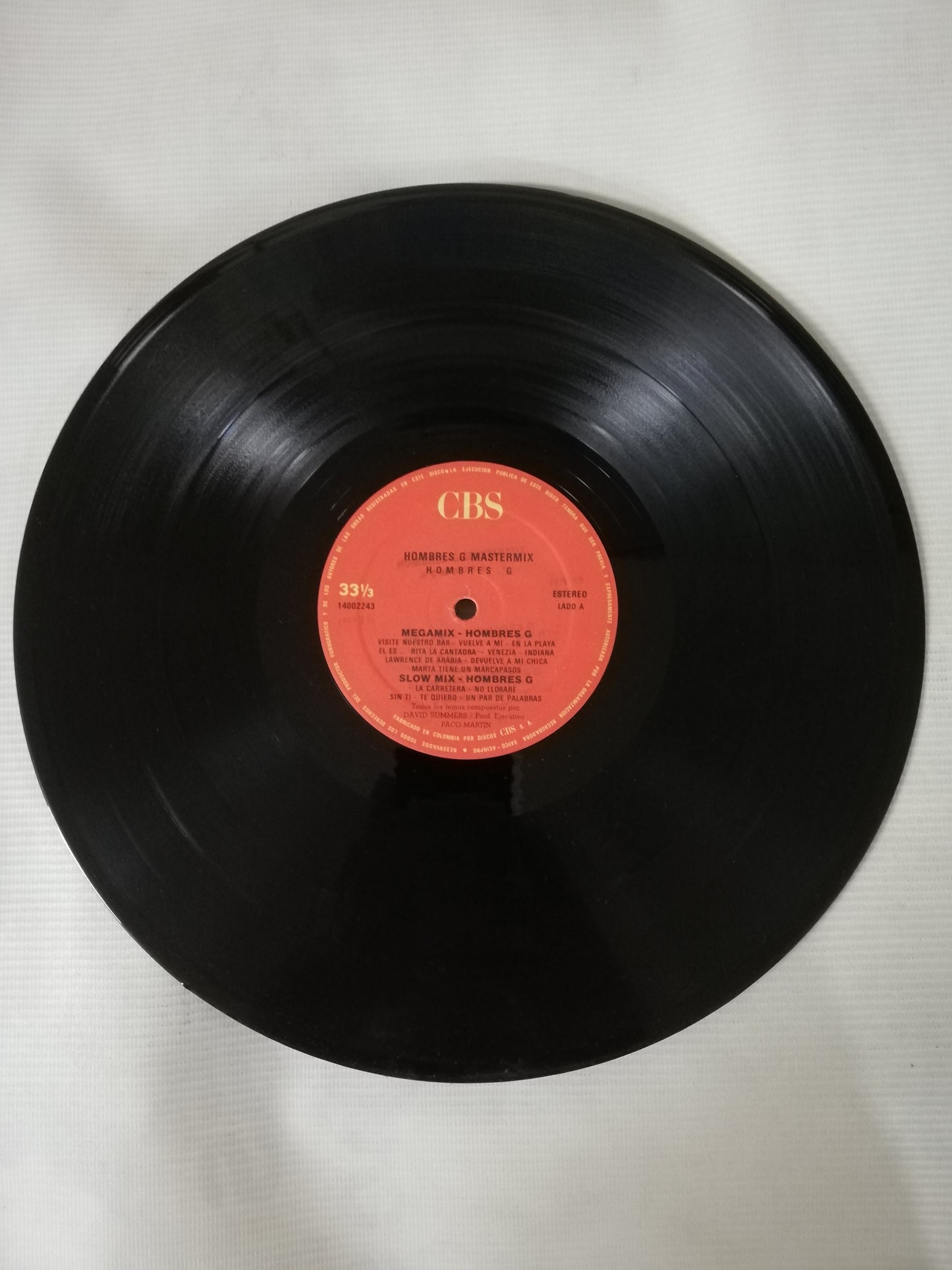 LP HOMBRES G - MASTERMIX HOMBRES G - TODOS SUS EXITOS EN VERSIÓN DISCO-MIX