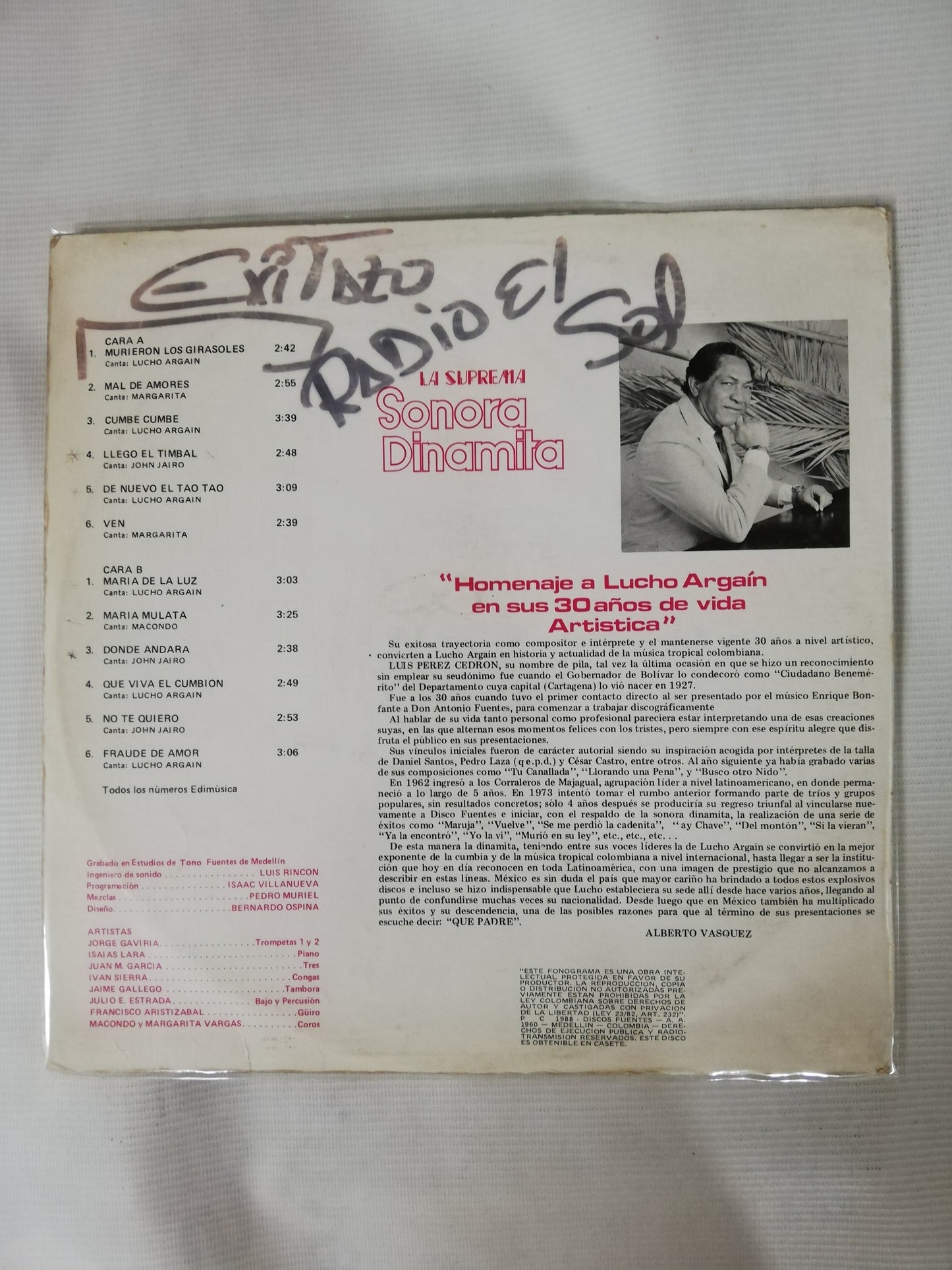 LP SONORA DINAMITA - LA SUPREMA SONORA DINAMITA