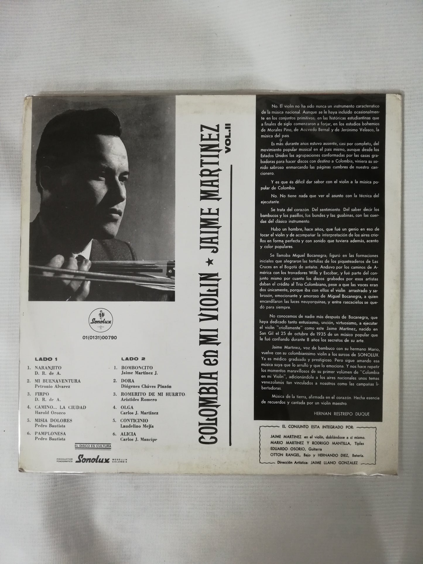 LP JAIME MARTINEZ - COLOMBIA EN MI VIOLIN VOL. II