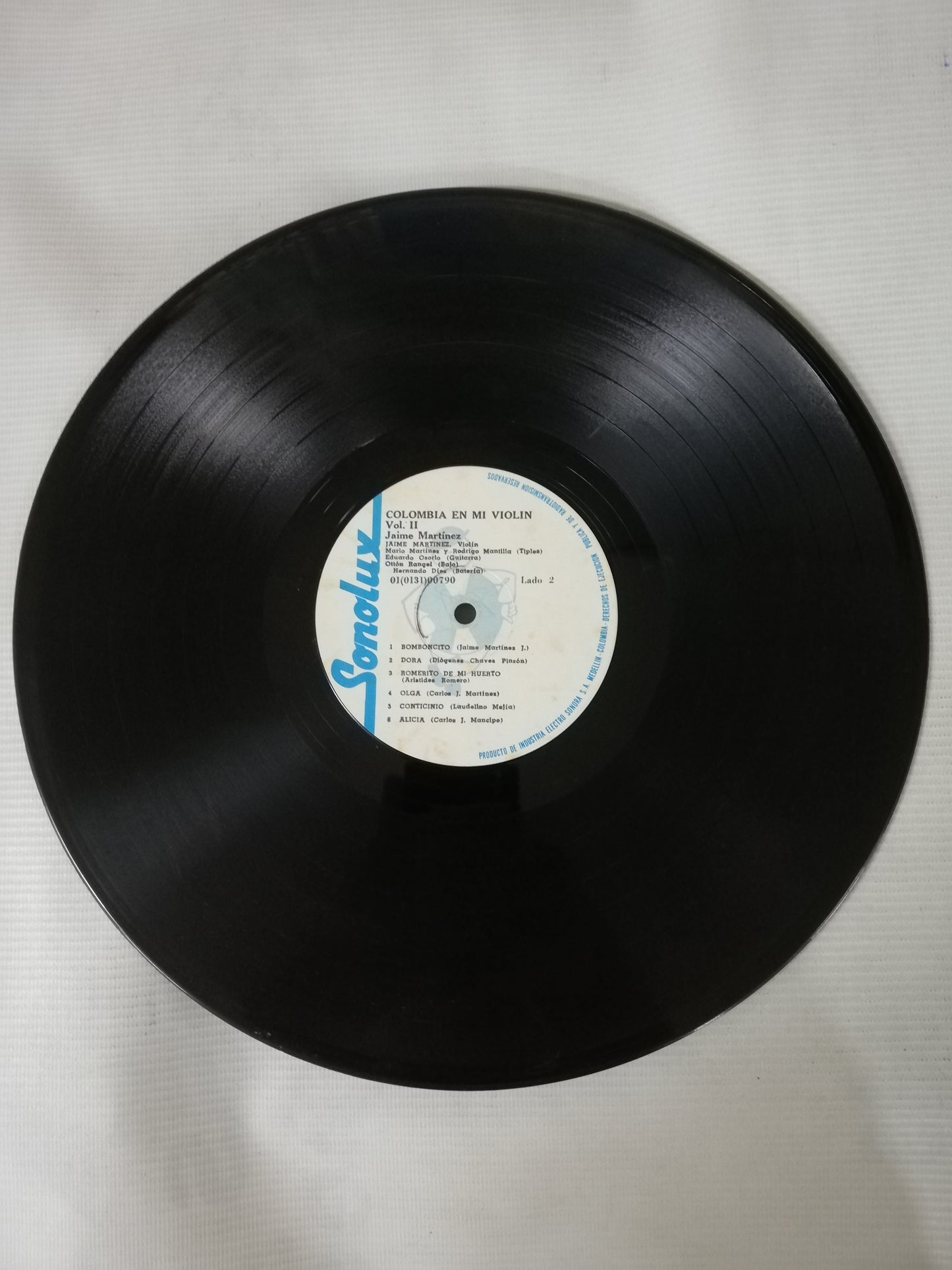 LP JAIME MARTINEZ - COLOMBIA EN MI VIOLIN VOL. II