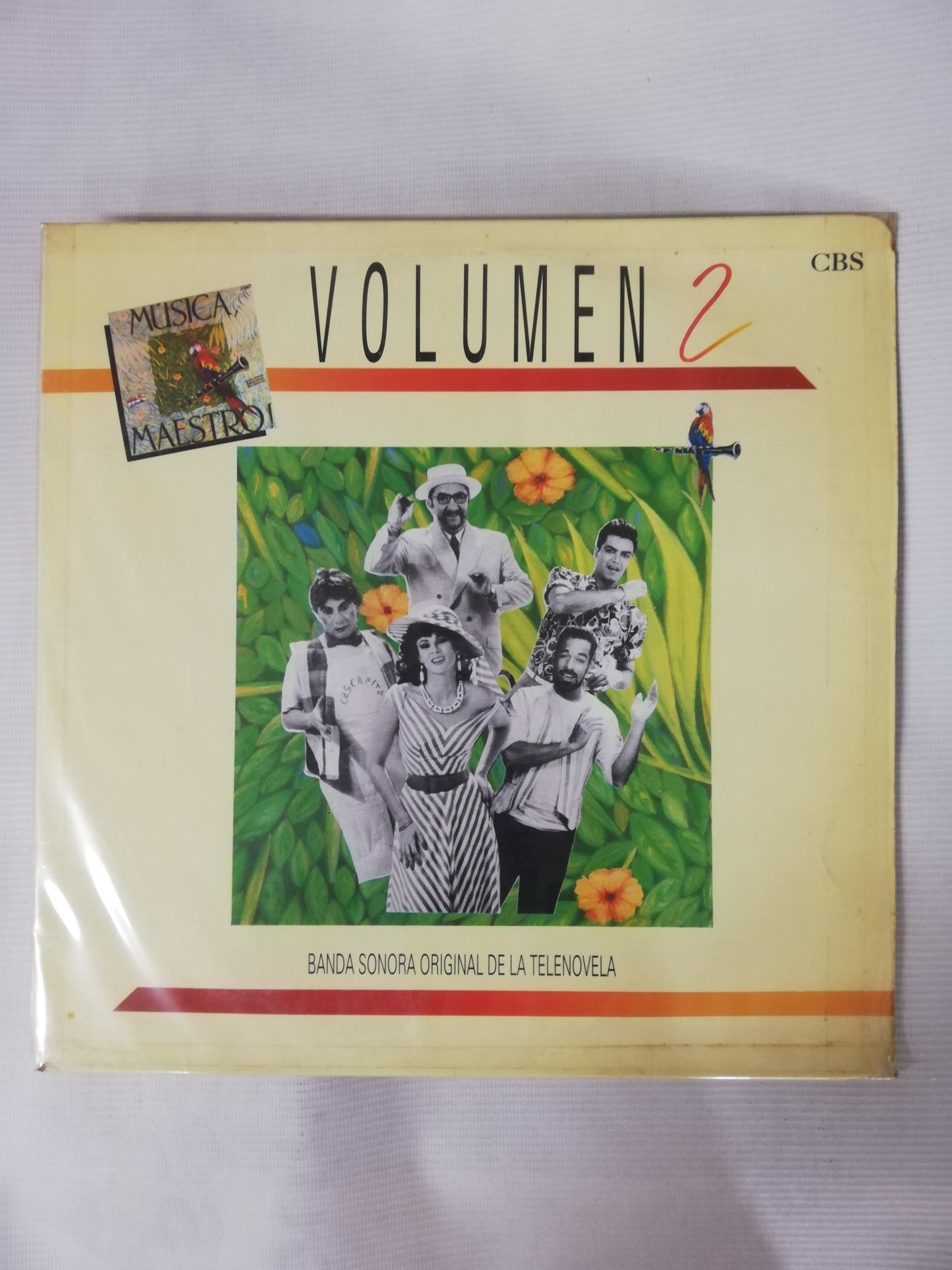 LP LOS DIABLOS DEL CARIBE - MÚSICA MAESTRO VOL. 2 - BANDA SONORA ORIGINAL DE LA TELENOVELA