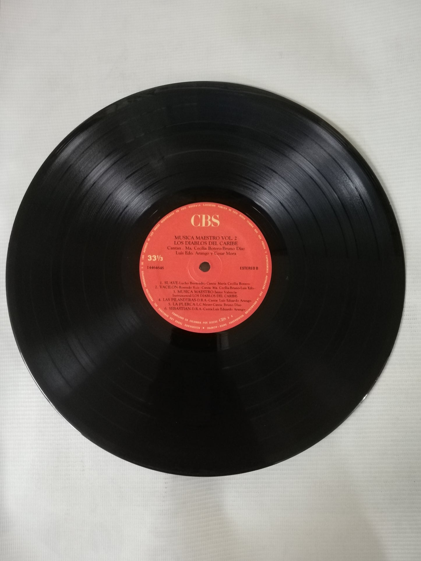 LP LOS DIABLOS DEL CARIBE - MÚSICA MAESTRO VOL. 2 - BANDA SONORA ORIGINAL DE LA TELENOVELA