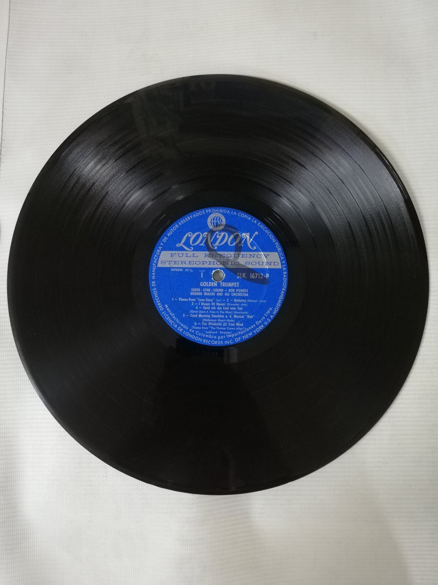 LP BOB POWELS & WERNER MÜLLER AND HIS ORCHESTRA - SUPER STAR SOUND GOLDEN TRUMPET