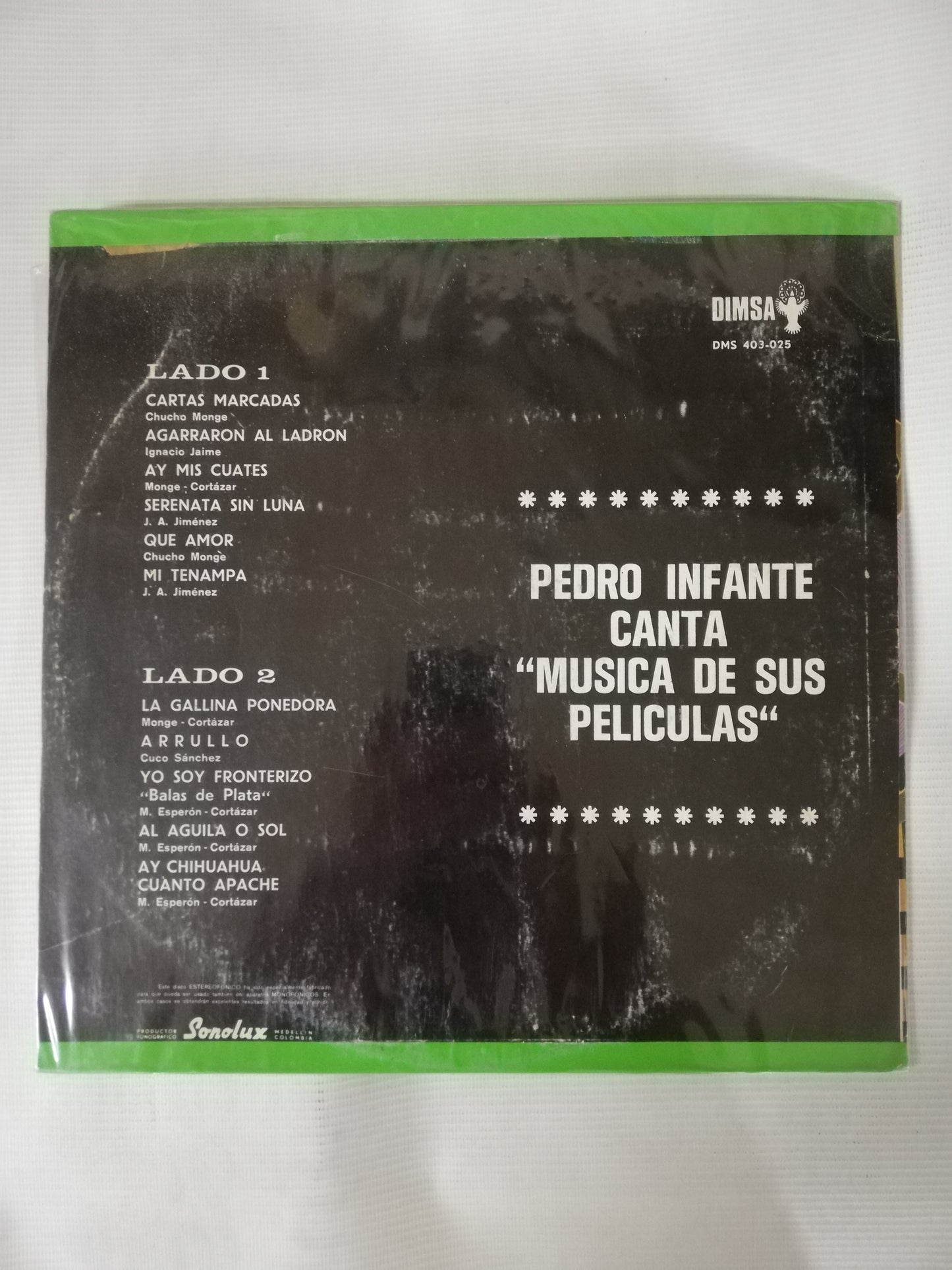 LP PEDRO INFANTE - PEDRO INFANTE CANTA MÚSICA DE SUS PELICULAS