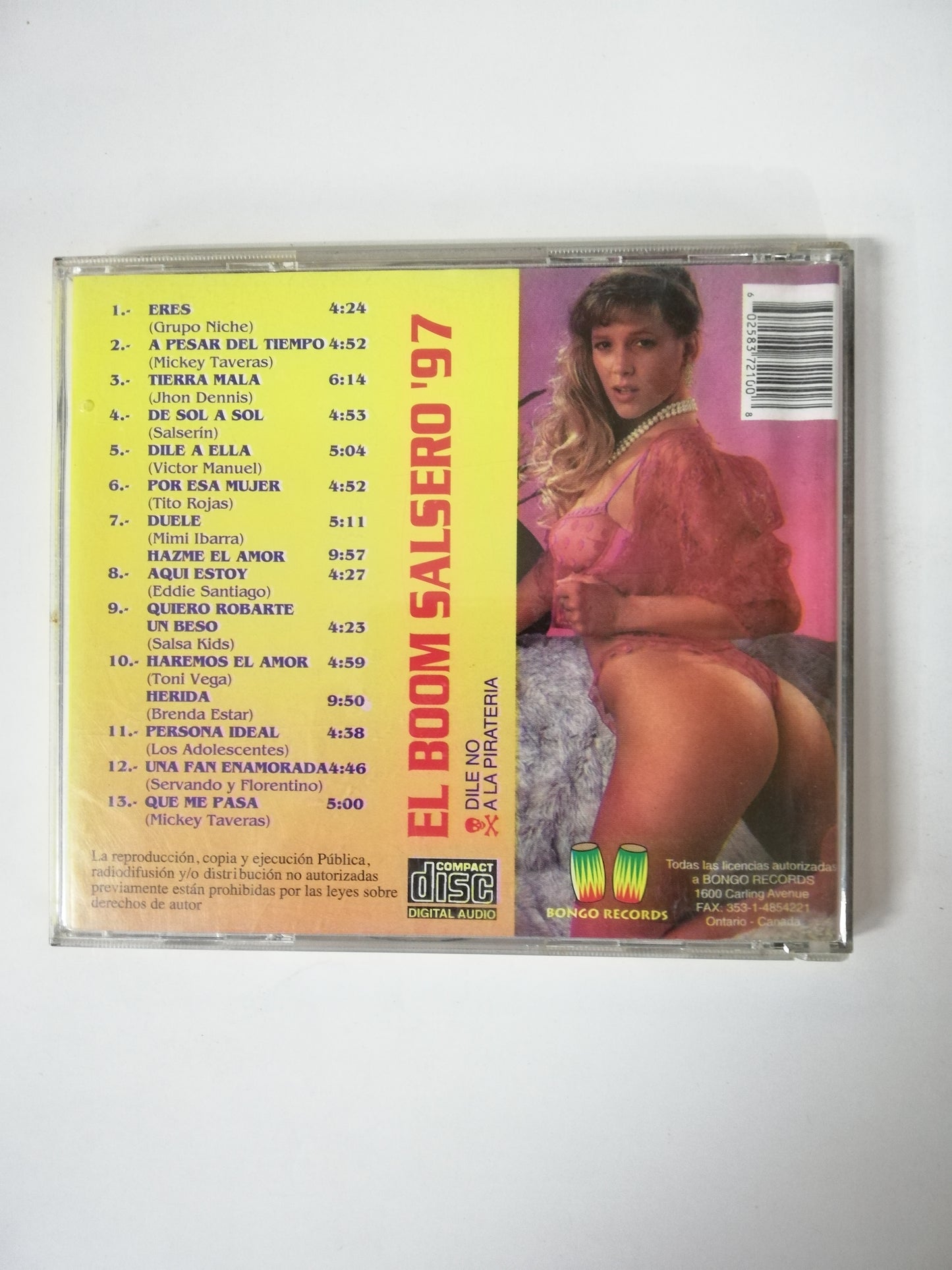 CD EL BOOM SALSERO ´97 - VARIOS INTÉRPRETES