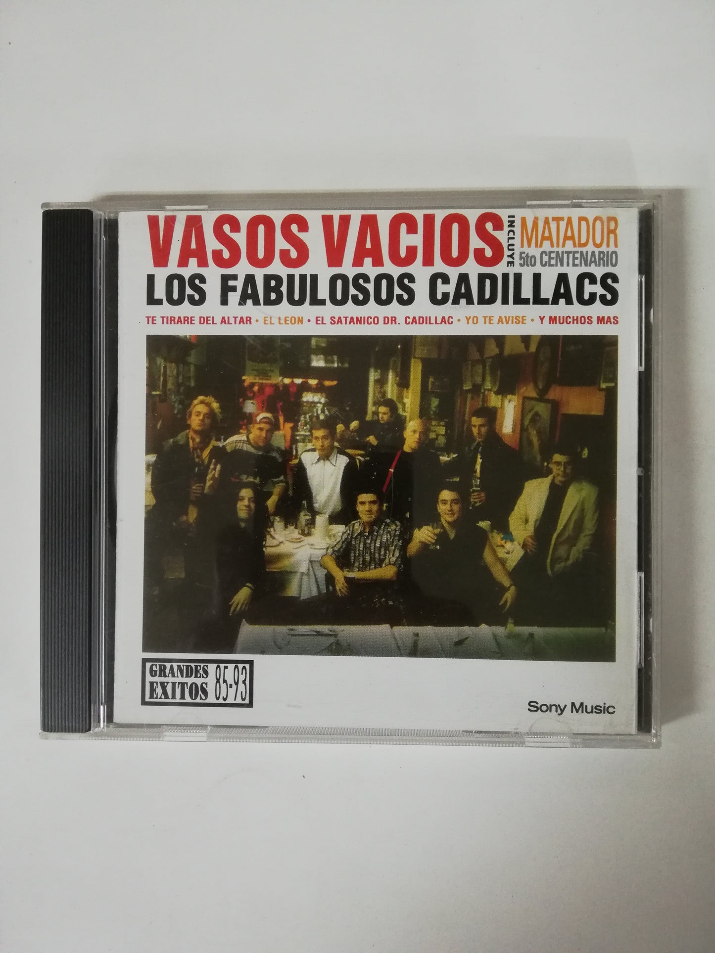 CD FABULOSOS CADILLACS - VASOS VACIOS - GRANDES EXITOS 85 - 93