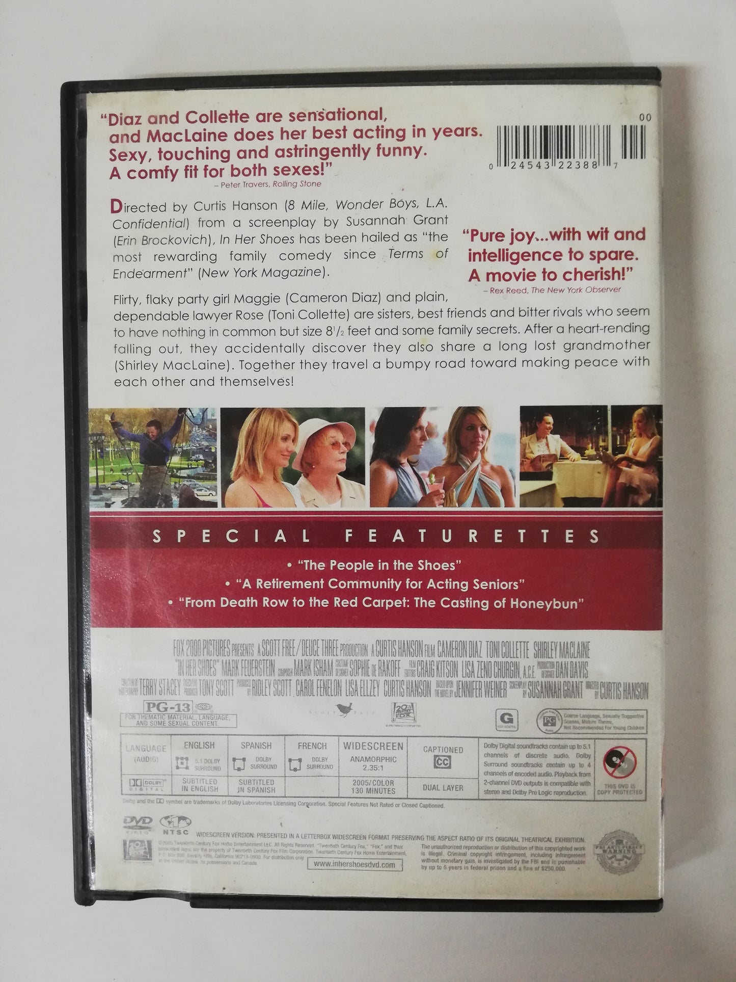 DVD IN HER SHOES - FRIENDS RIVALS SISTERS