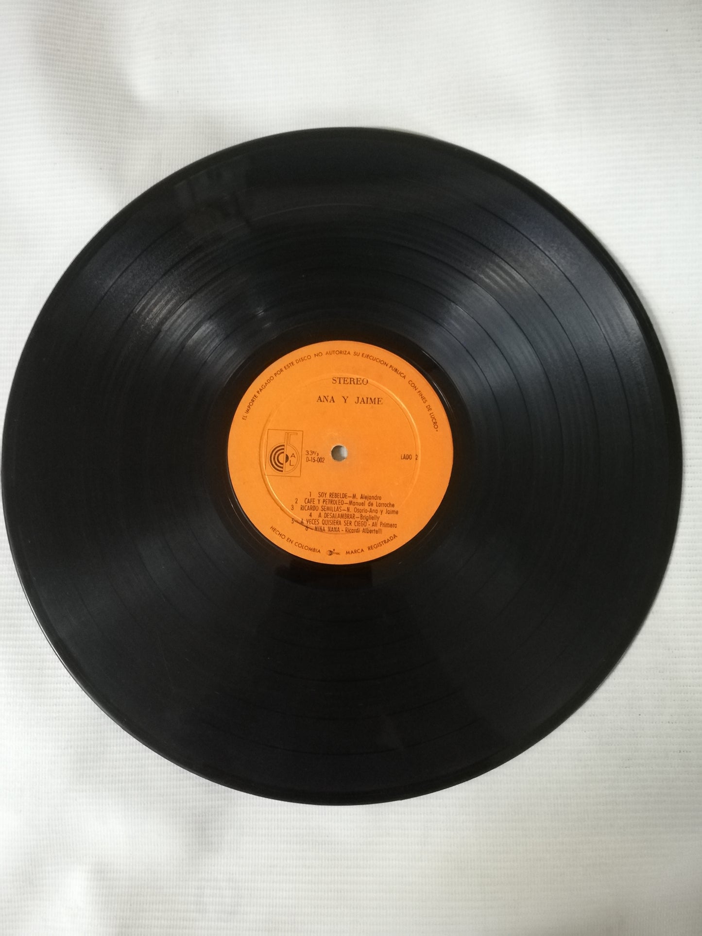 LP ANA Y JAIME - DIRE A MI GENTE