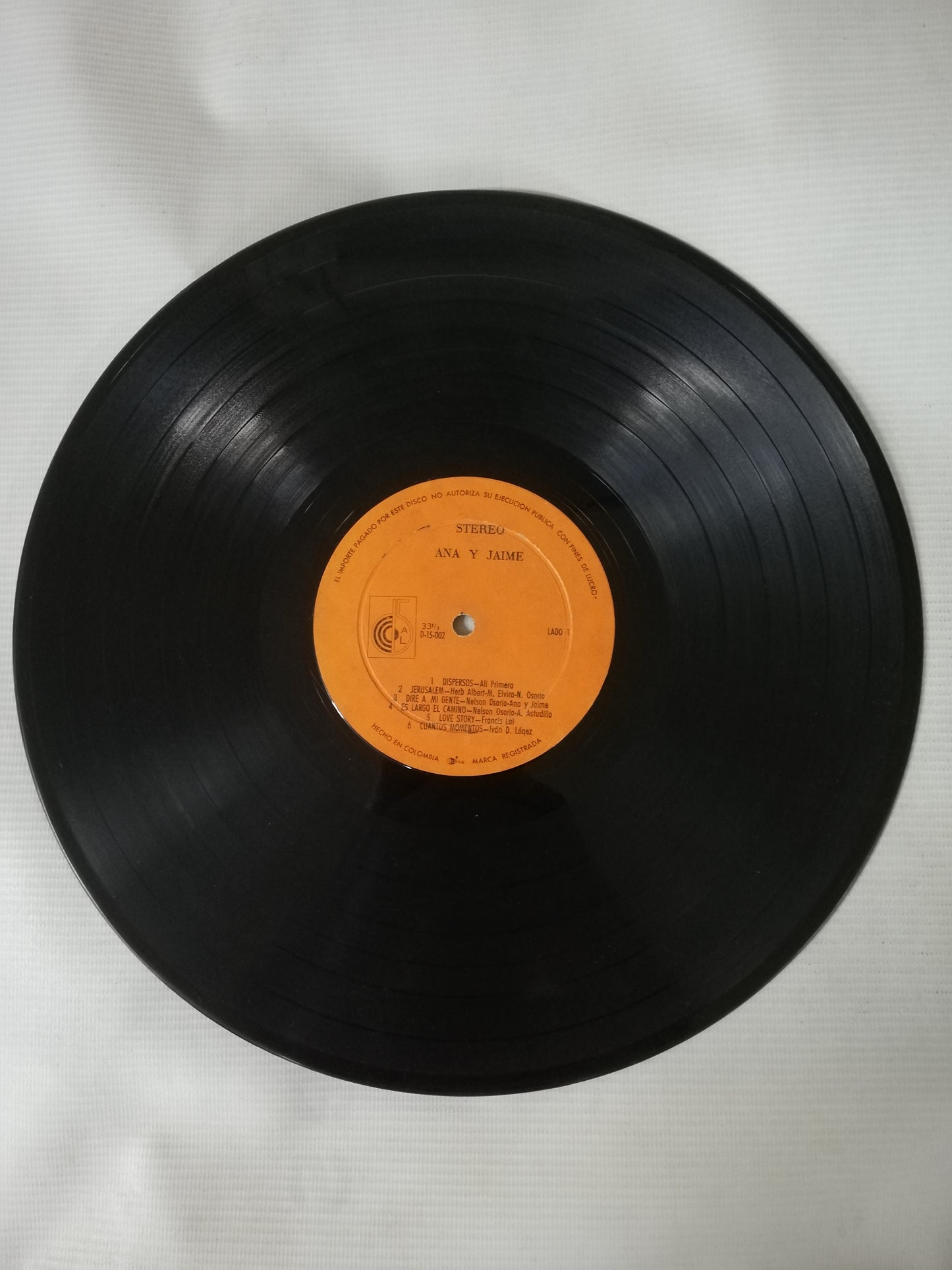 LP ANA Y JAIME - DIRE A MI GENTE