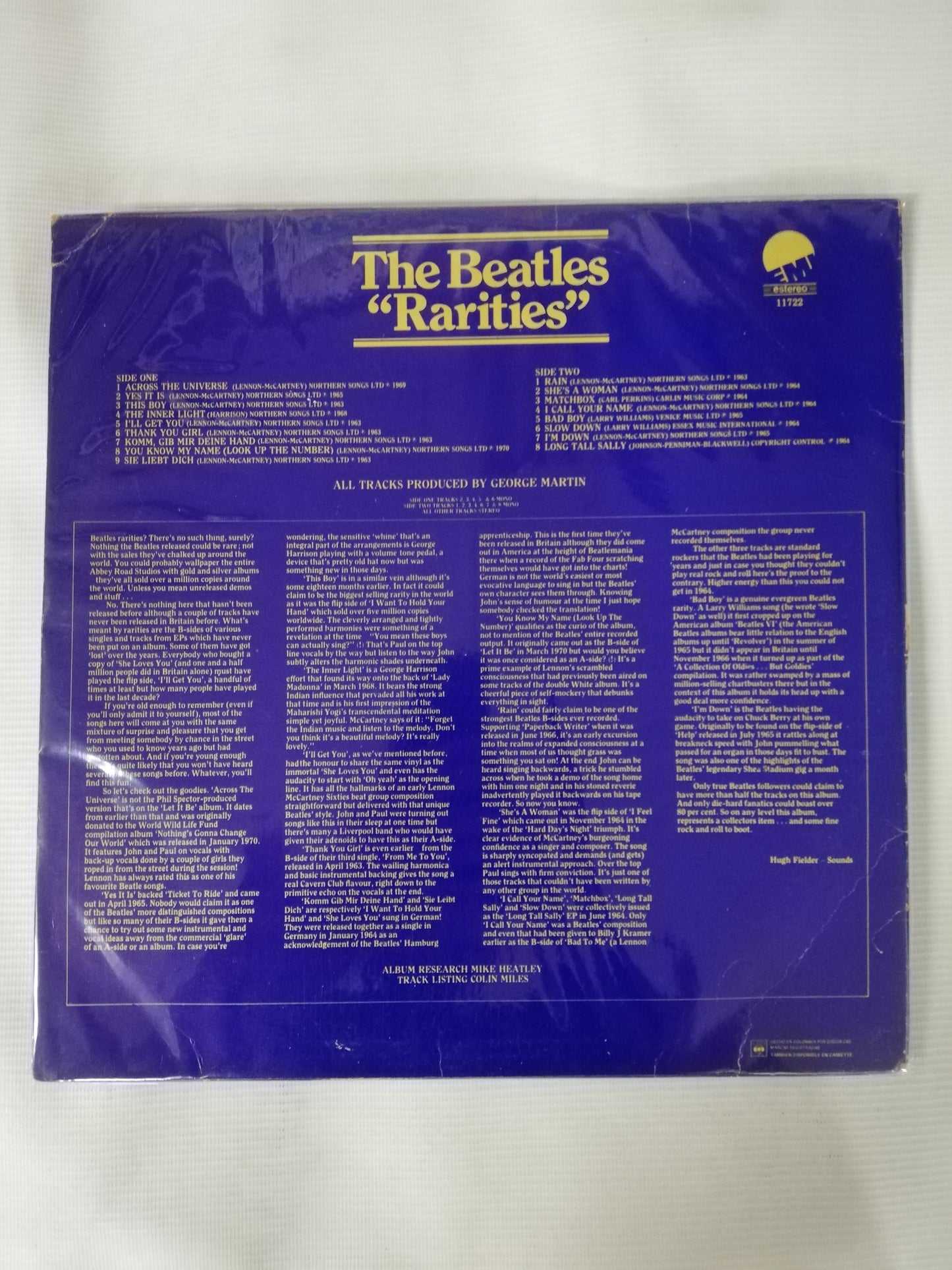 LP THE BEATLES - RARITIES