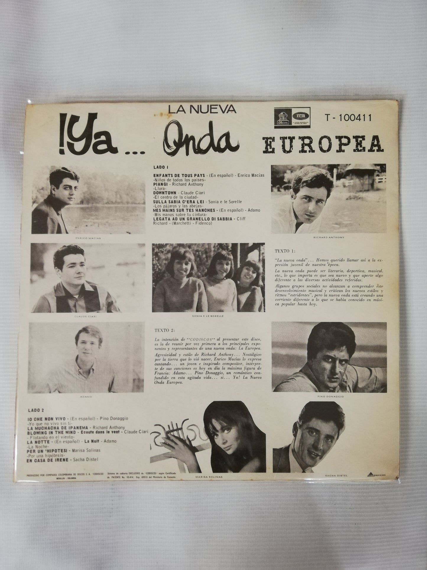 LP YA! LA NUEVA ONDA EUROPEA - VARIOS INTÉRPRETES