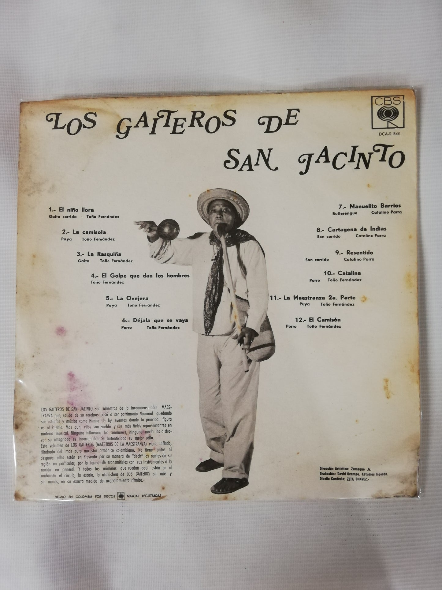 LP LOS GAITEROS DE SAN JACINTO - MAESTROS DE LA MAESTRANZA VOL. 2