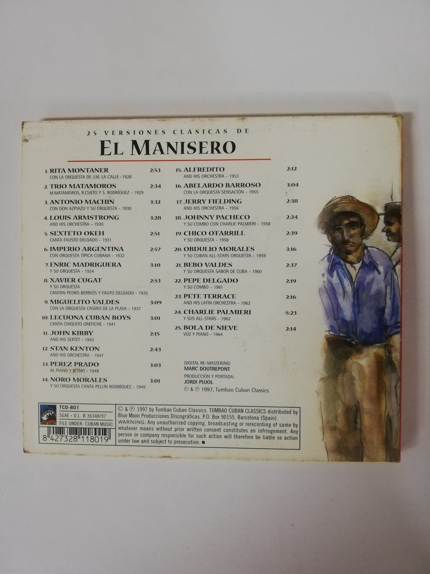CD EL MANISERO - 25 VERSIONES CLÁSICAS DE EL MANISERO