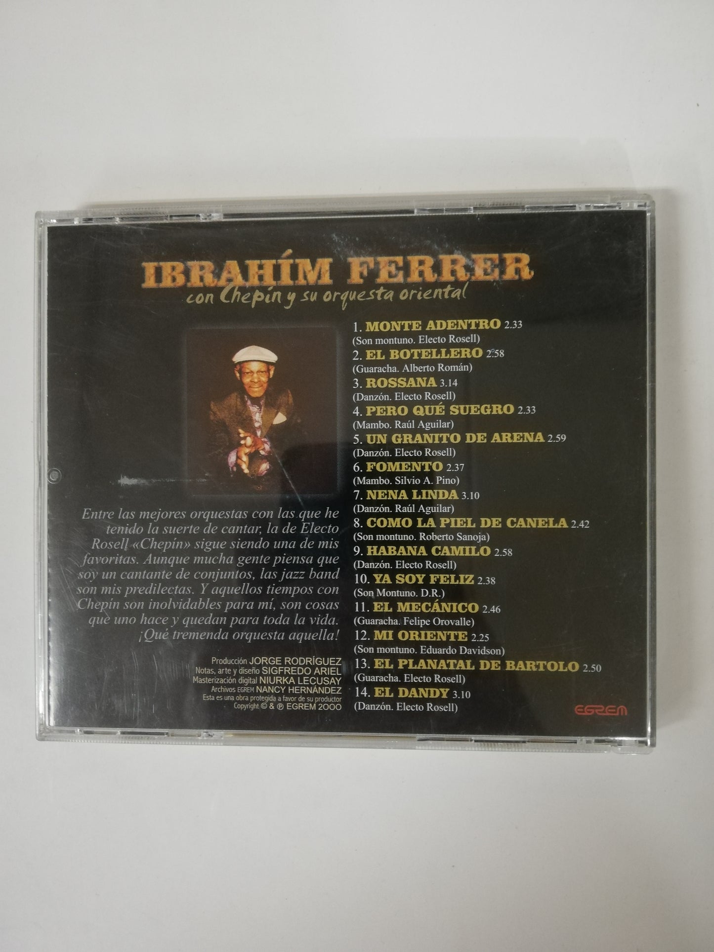 CD IBRAHIM FERRER - MIS TIEMPOS CON CHEPIN Y SU ORQUESTA ORIENTAL