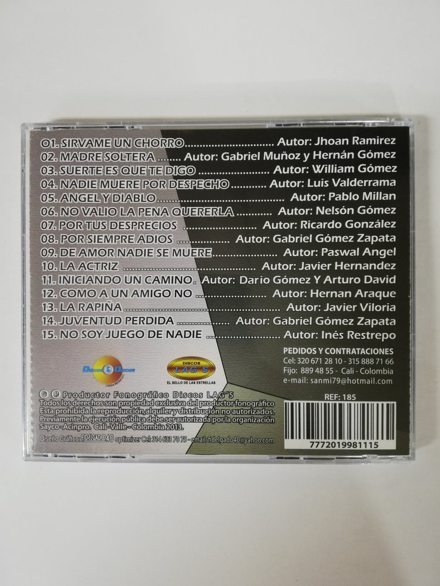 CD HERNAN GOMEZ - SIRVEME UN CHORRO...