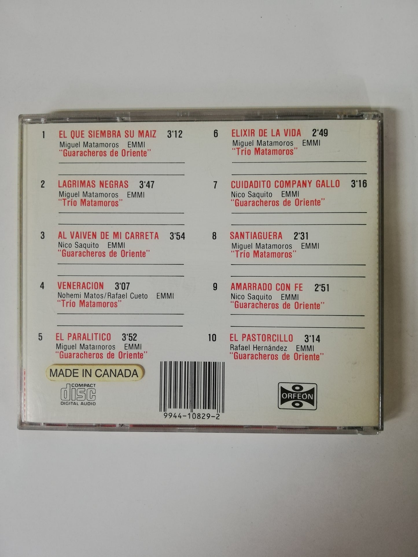 CD TRIO MATAMOROS Y GUARACHEROS DE ORIENTE - CUBA "DOS GRANDES LEYENDAS"