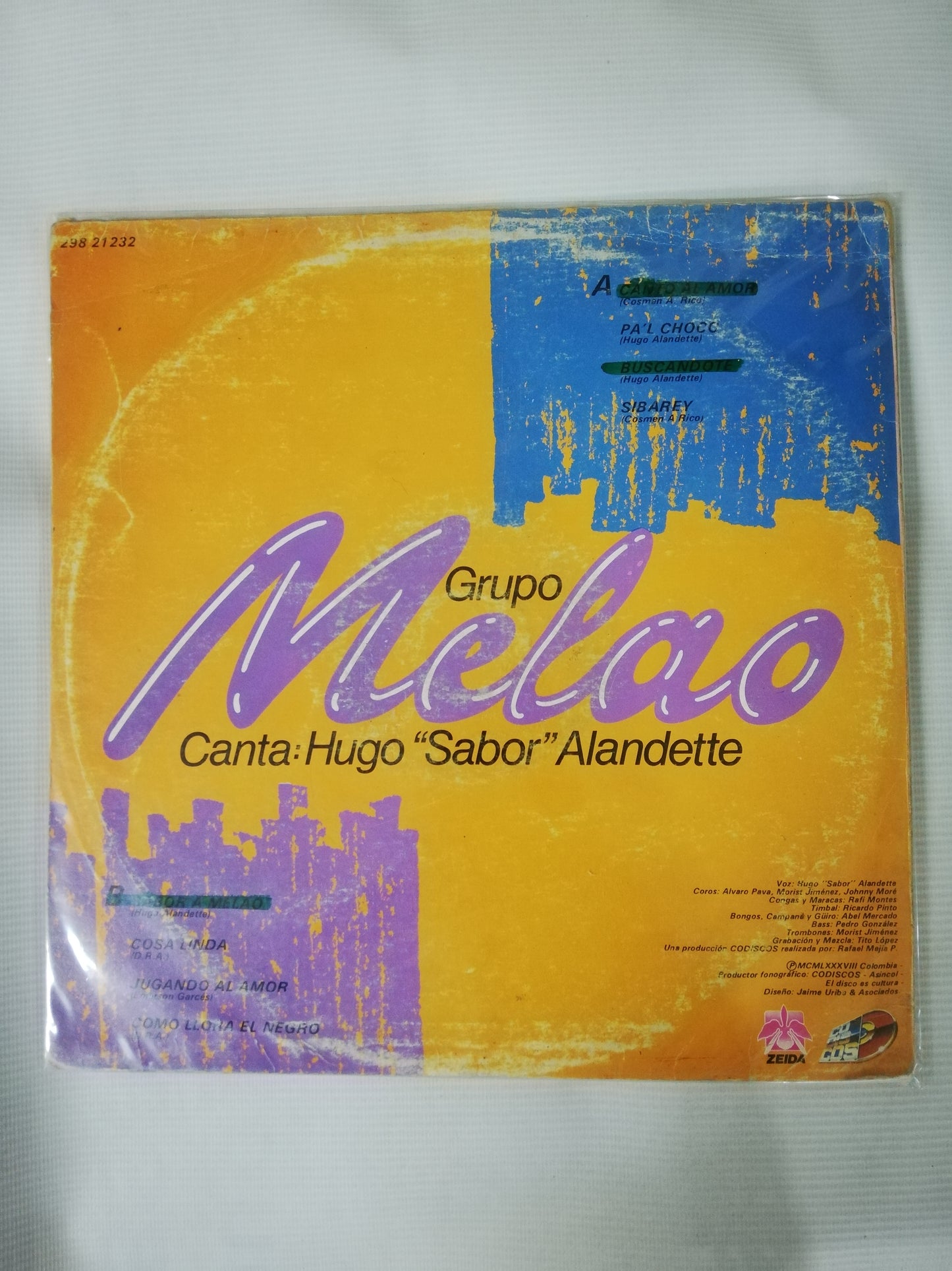 LP GRUPO MELAO CANTA: HUGO "SABOR" ALANDETTE - SALVESE QUIEN PUEDA!