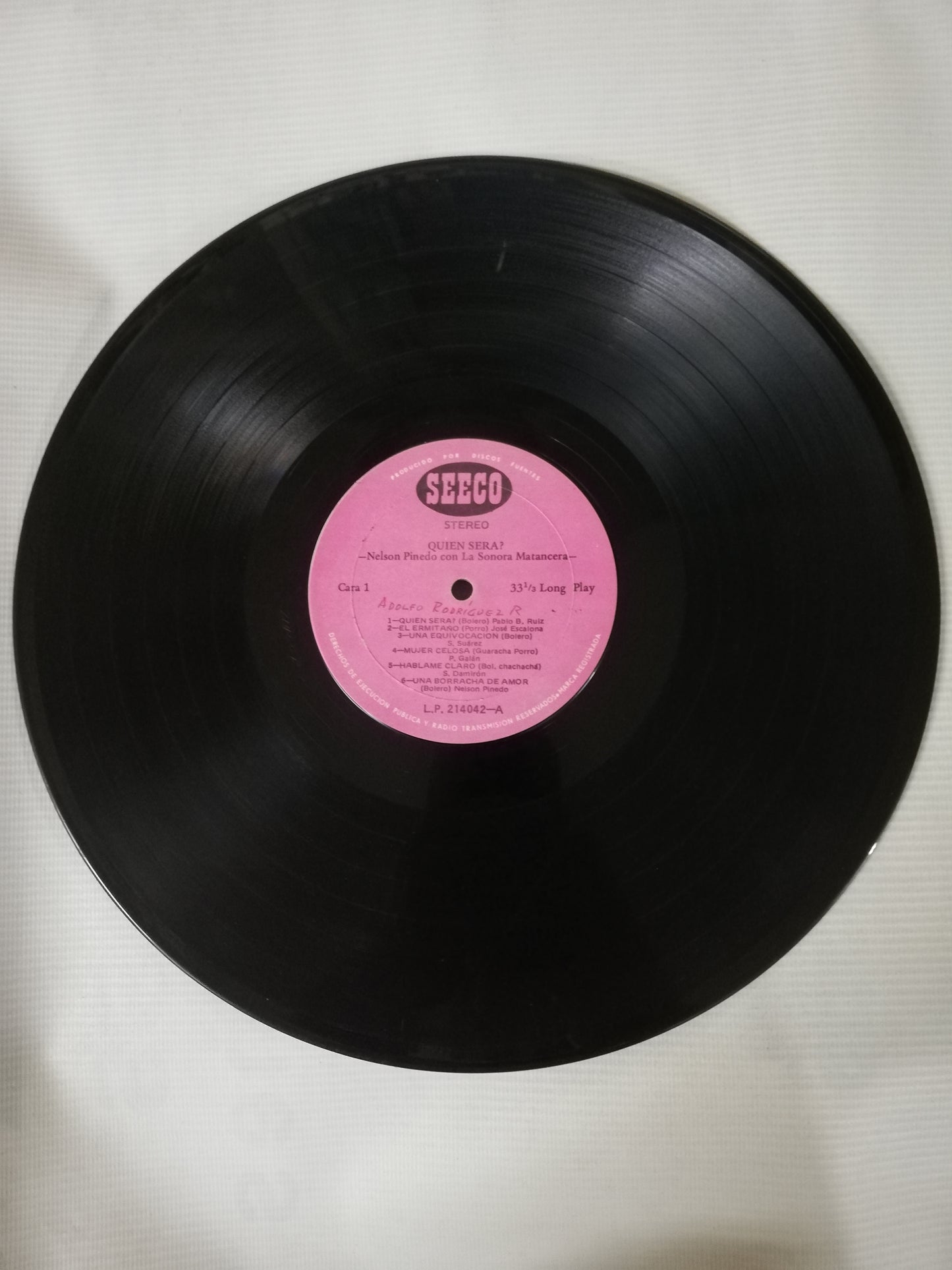 LP NELSON PINEDO CON LA SONORA MATANCERA - QUIEN SERA?