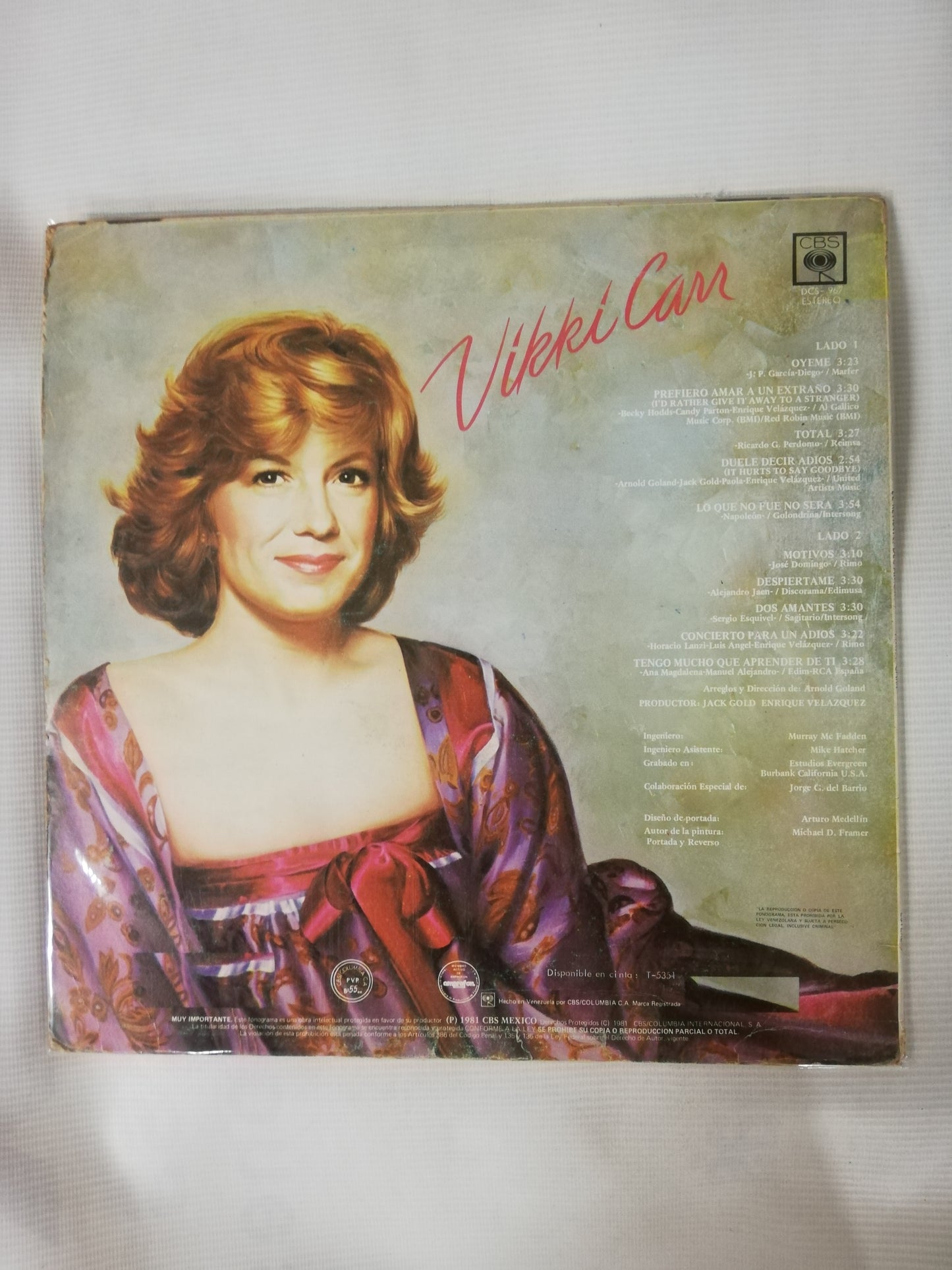 LP VIKKI CARR - EL RETRATO DE AMOR